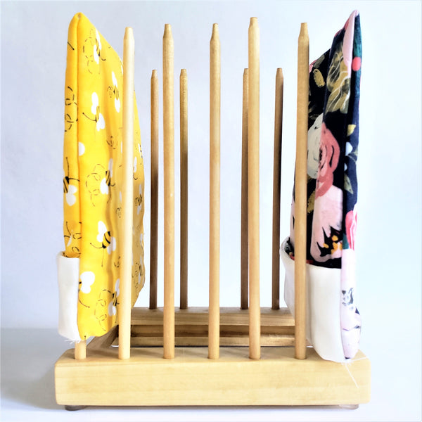 Drying Rack for Reusable Fabric or Silicone Bags with Drying Mat