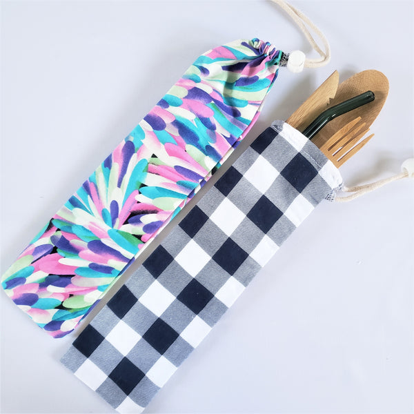 Utensil Bag for Bamboo Utensils, Chopsticks, Pencils, and more!