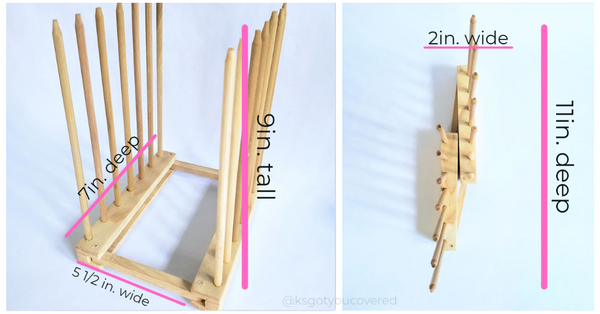 Drying Rack for Reusable Fabric/Silicone Bags, Bottles, & More