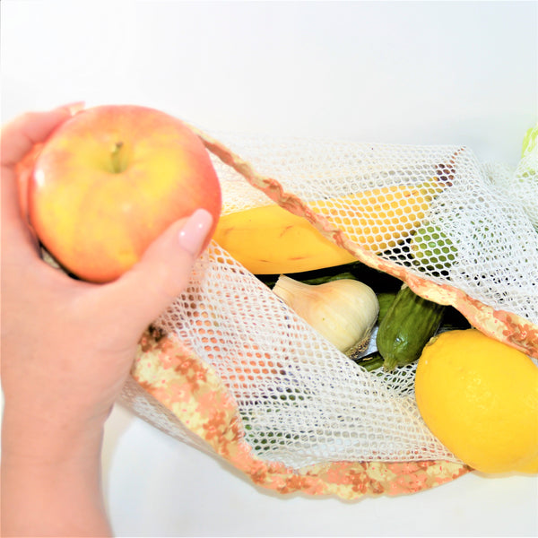 Produce/Laundry Cotton Mesh Bag - Perfect Carryall!