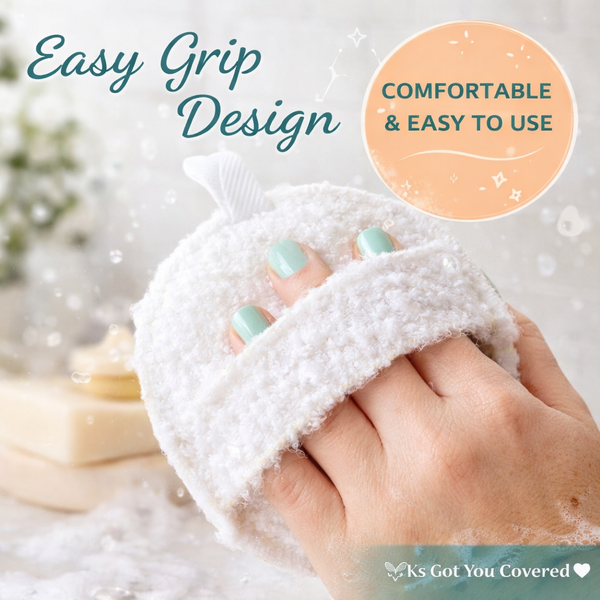 Bath/Body Sponge - Machine Washable, Reusable, & Exfoliating!