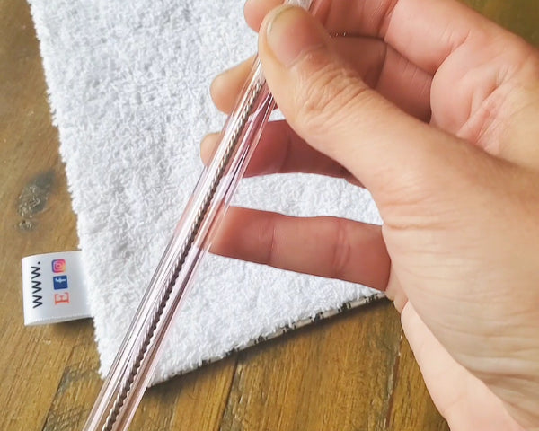 glass silicone metal straw cleaner