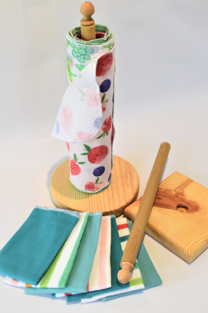 Paper Towel Style/ReUsable Paper Towels Countertop Holder – Ks Got You  Covered