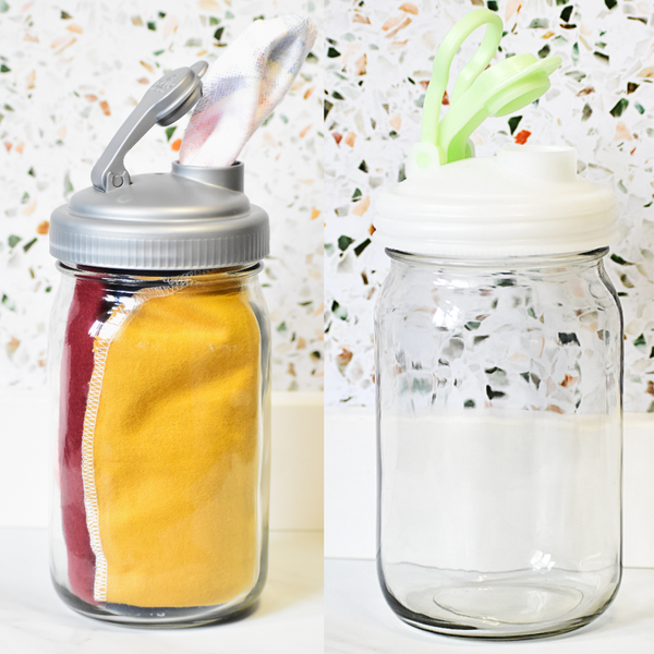 Mason Jar with Choice of reCAP Lid Style - Choose One of Both!