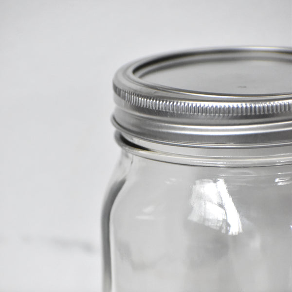 Mason Jar - Quart Size - Wet and Dry Goods Reusable Glass Large Container